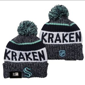 New Era NHL knit Pom beanie Kraken